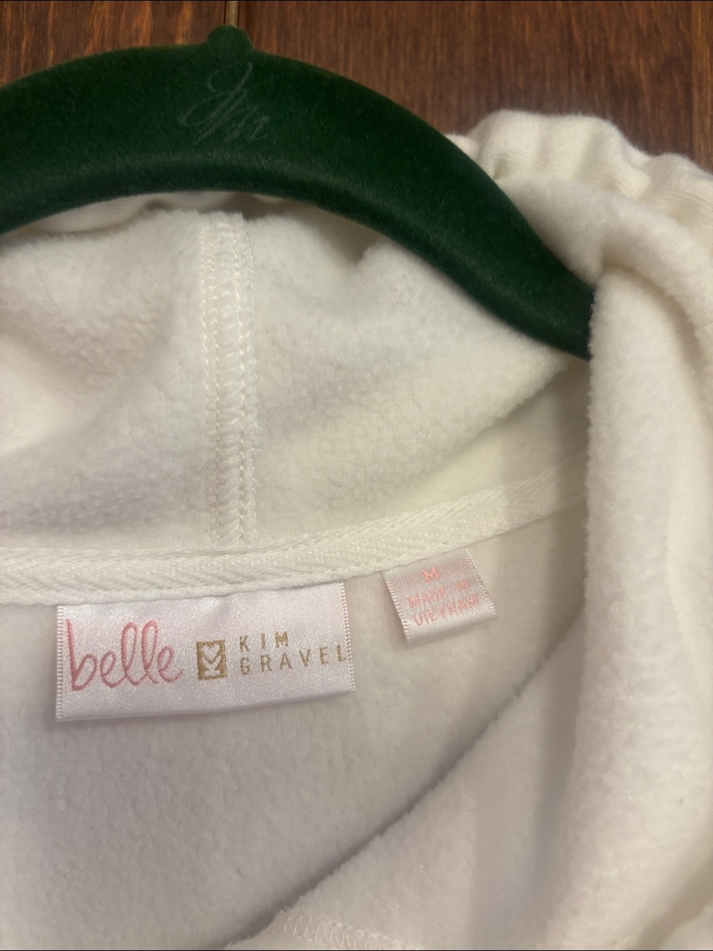 Belle by Kim Gravel White Hooded Pullover - Picture 2 of 5